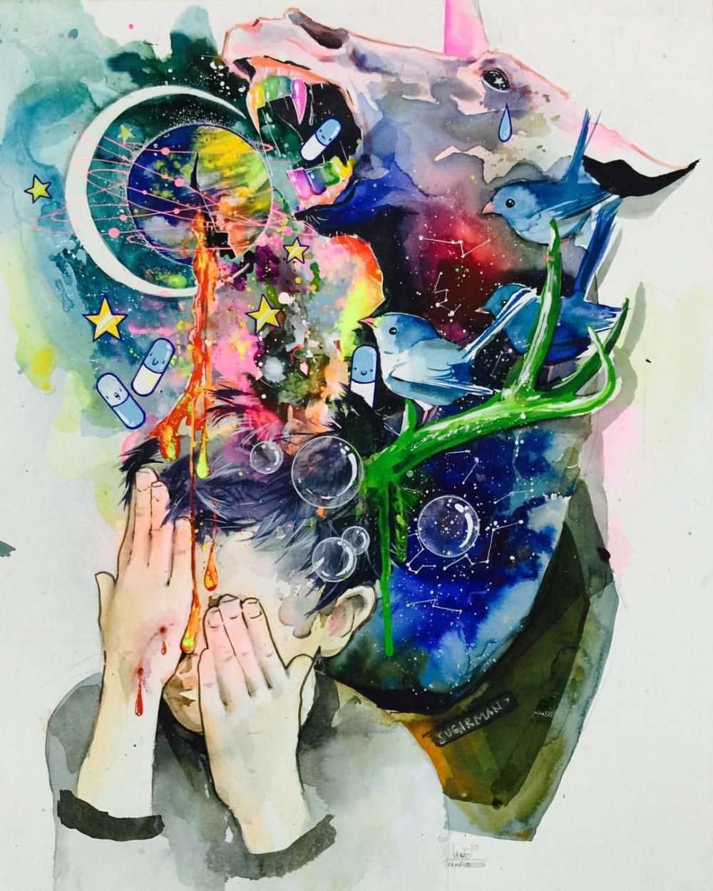 Творческие идеи в голове