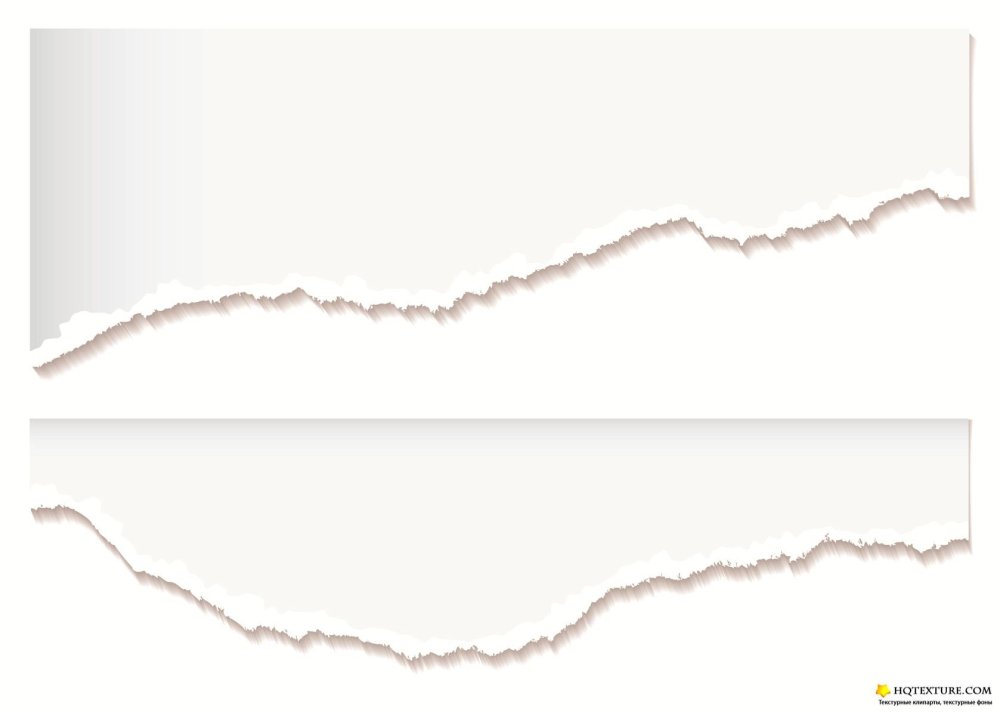 Рваный край бумаги без фона