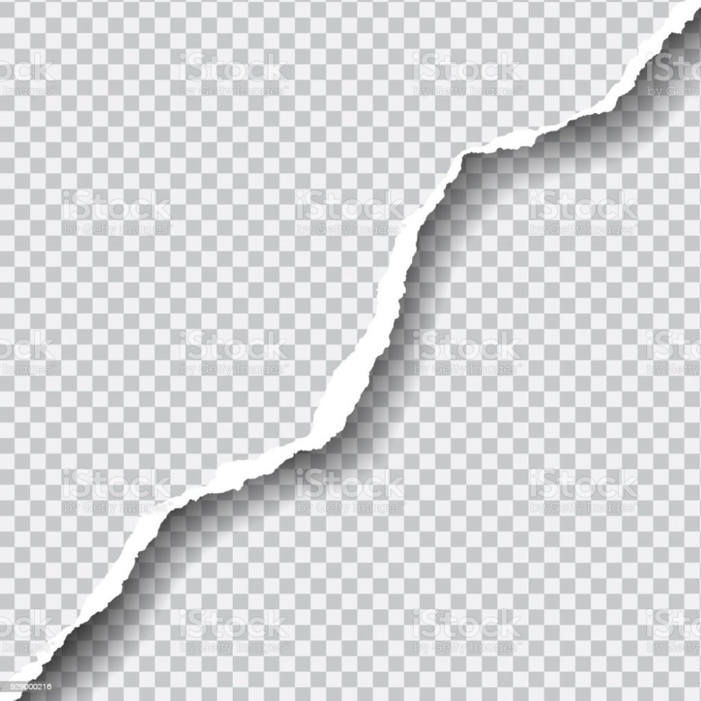 Линия порванной бумаги