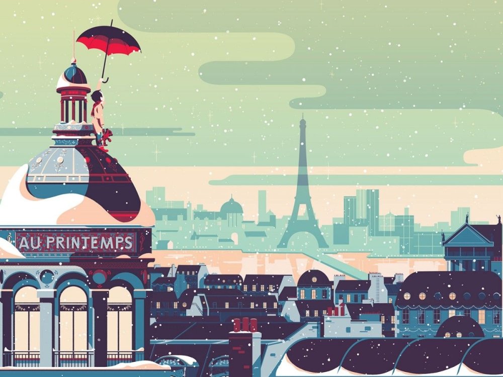 Флэт стиль в иллюстрации