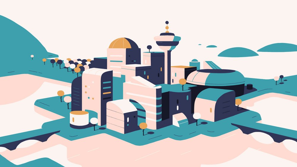 Завод иллюстрация Flat