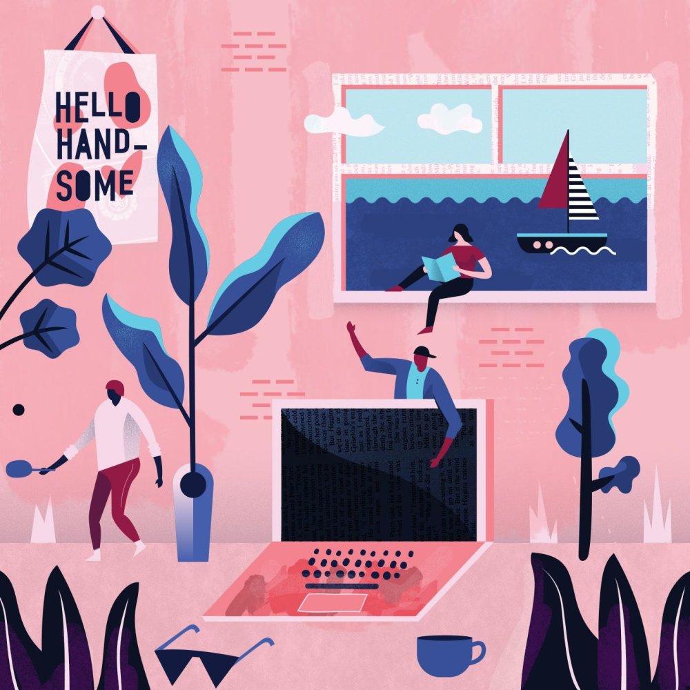 Плоский стиль в иллюстрации