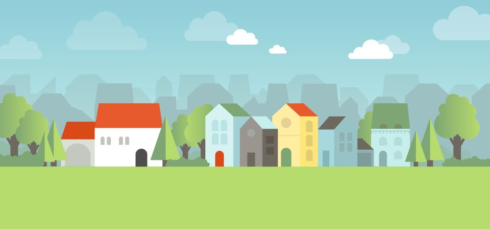 Улица Flat Design