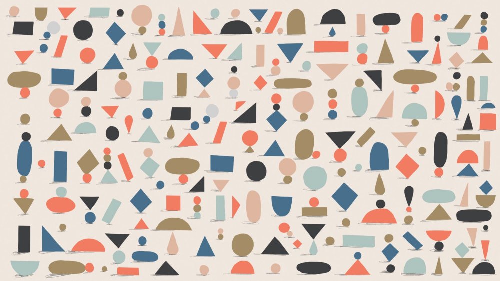 Летние обои в стиле флэт