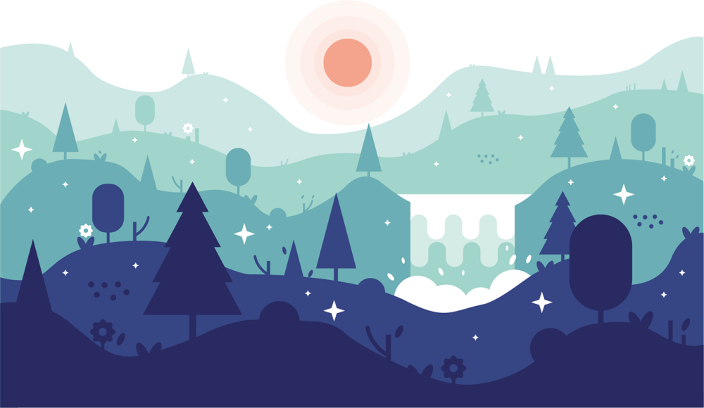 Иллюстрация в стиле Flat