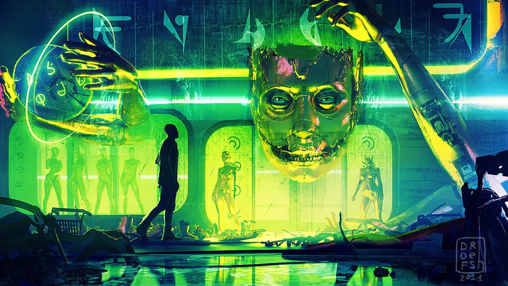 Киберпанк зеленый