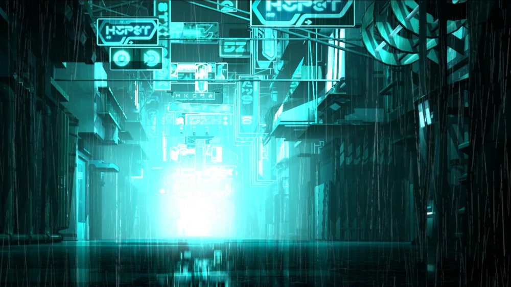 Фон в стиле киберпанк