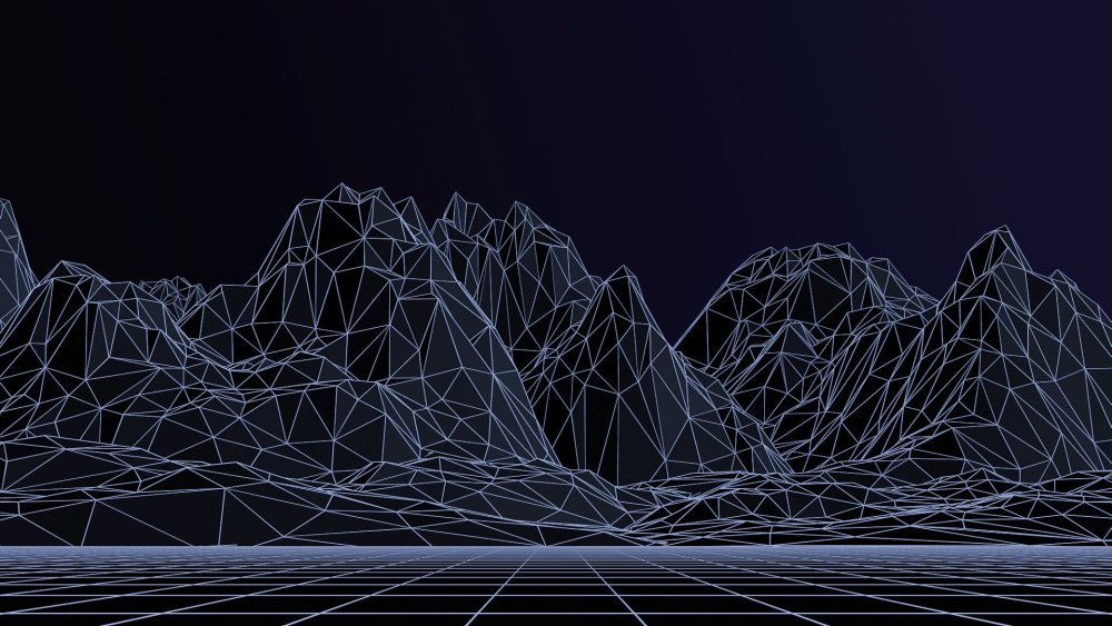 Полигональная сетка ландшафта