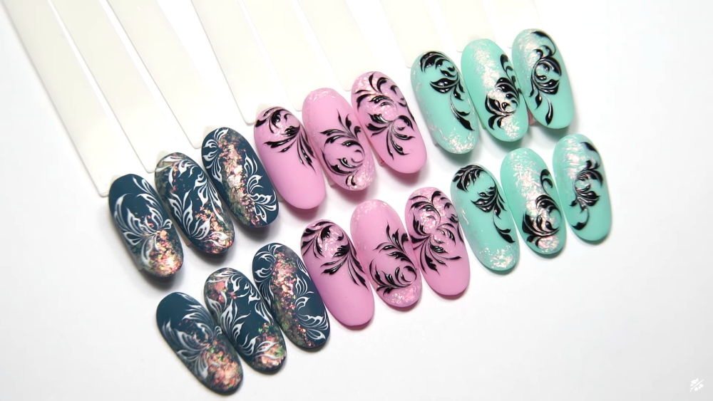 Вензеля на ногтях