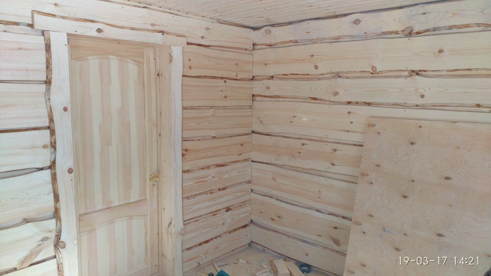 Отделка необрезной доской в стиле Леший