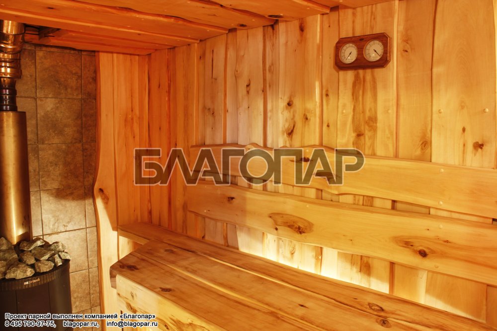 Баня стиль Леший необрезная доска