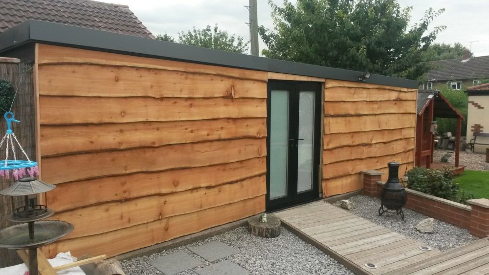 Отделка горбылем фасада