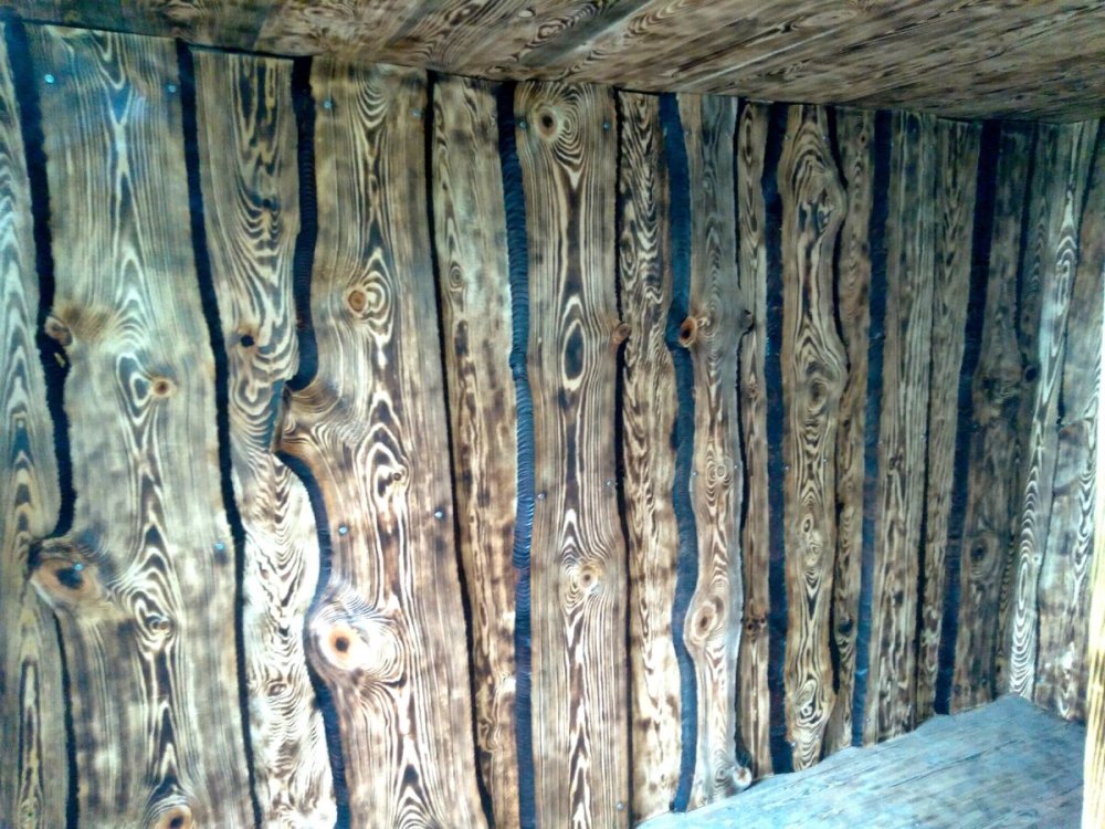 Наружная отделка необрезной доской