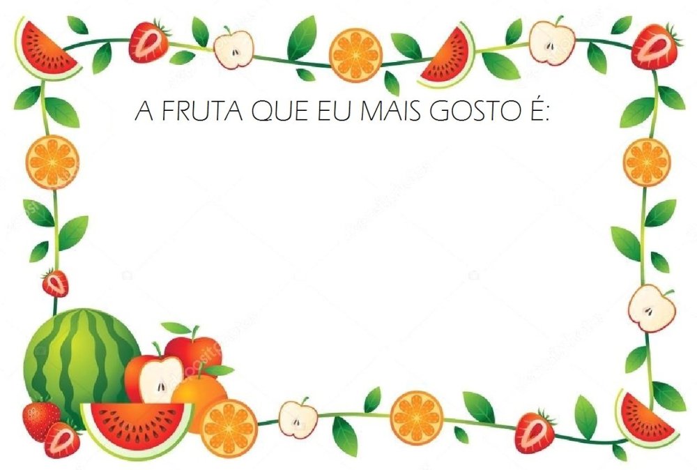 Рамочка овощи и фрукты