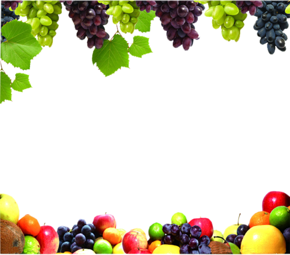 Рамка из овощей и фруктов