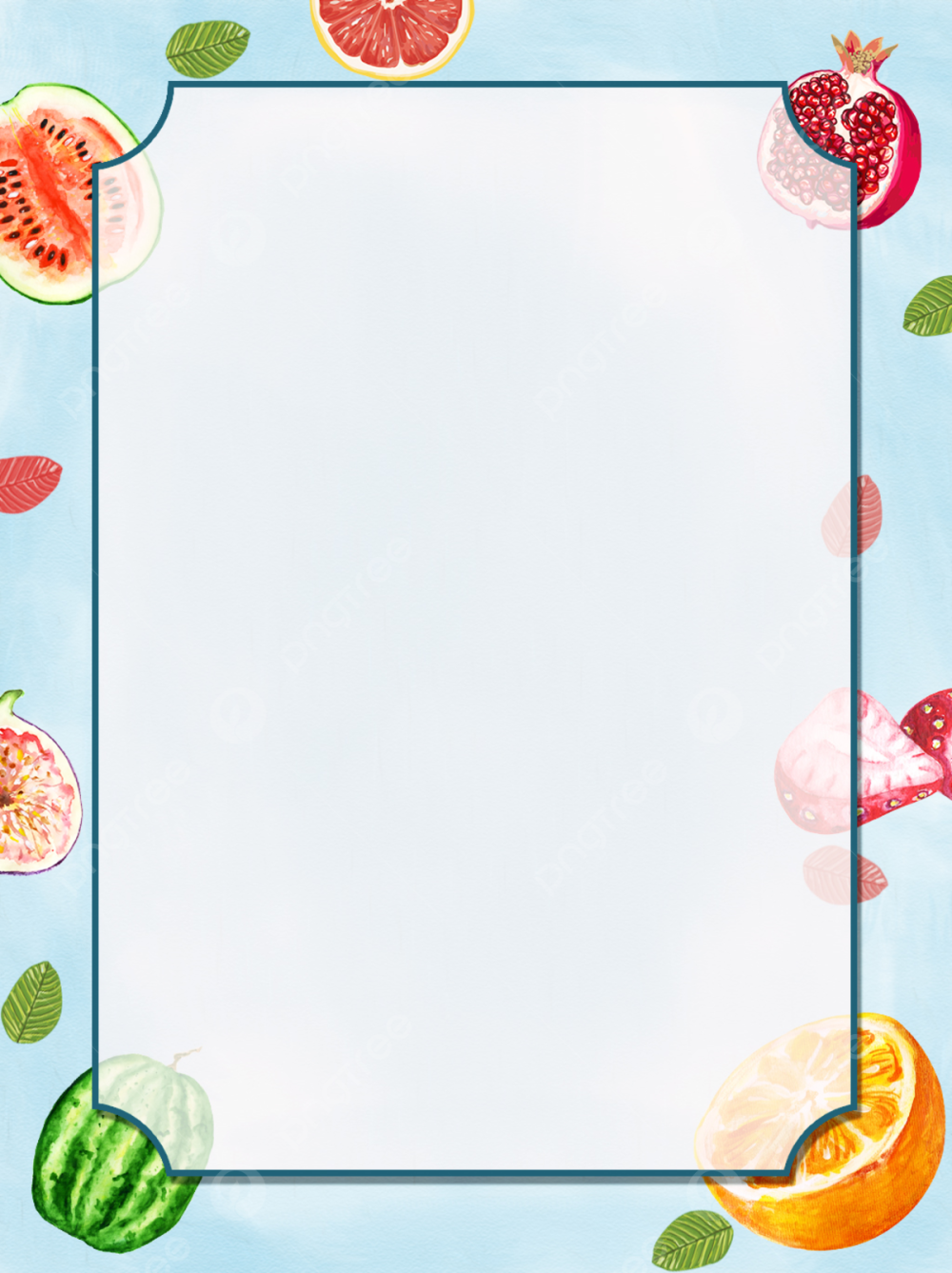 Фруктовая рамка для текста
