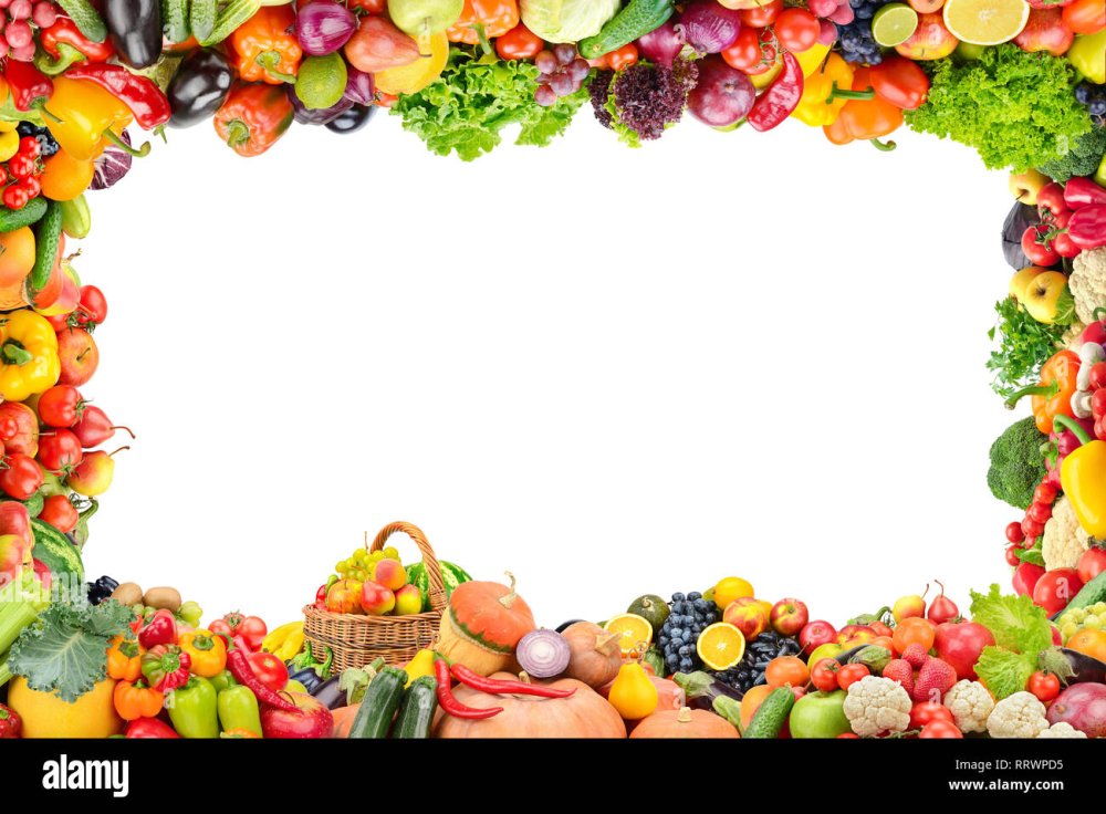 Рамка овощи и фрукты