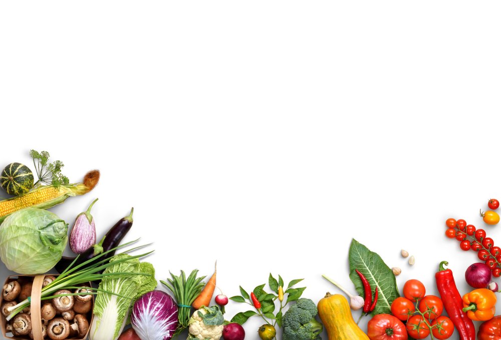 Темный фон рамка овощи