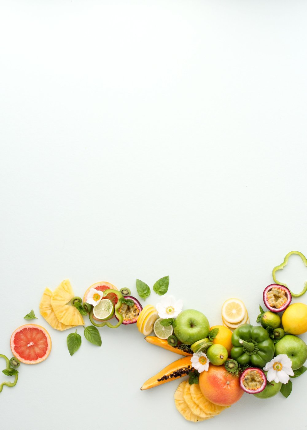 Рамка из овощей и фруктов