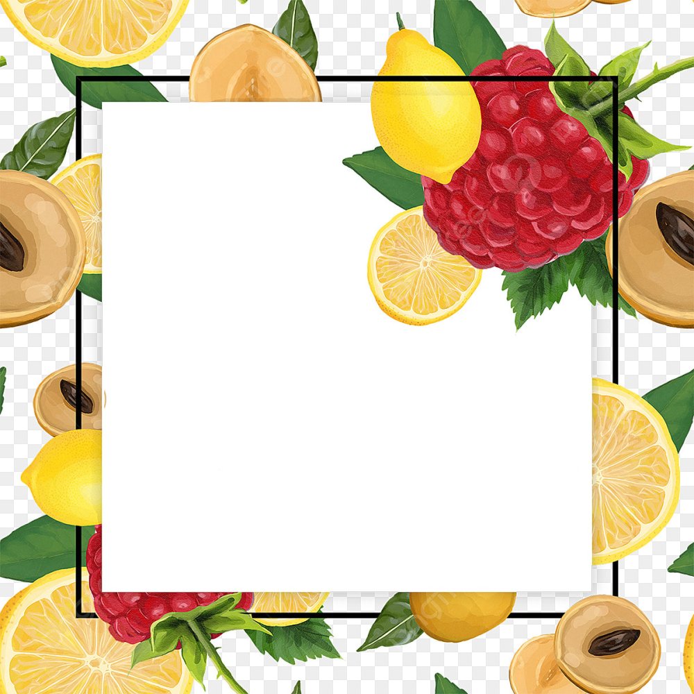 Рамка из овощей и фруктов