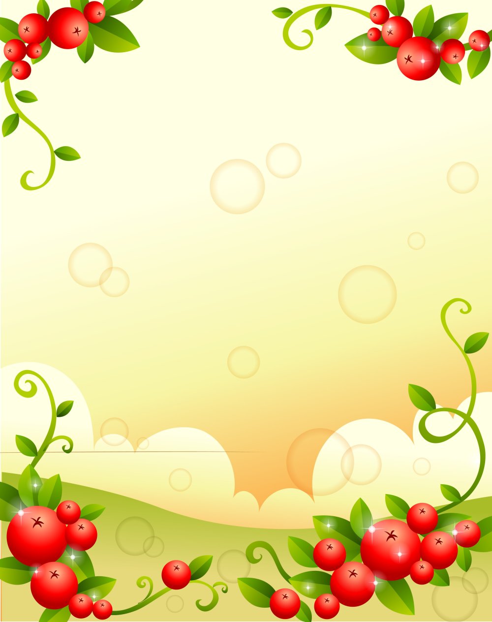 Фотофон фрукты и овощи