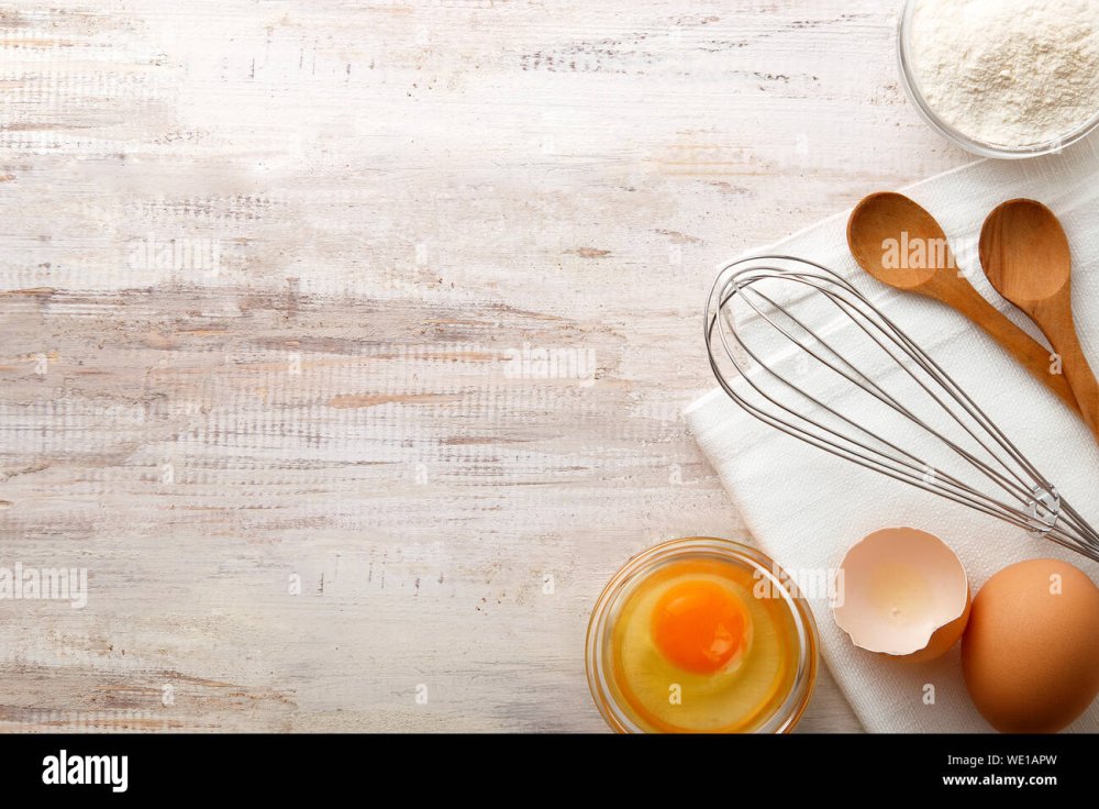 Кухня стол сверху с мукой