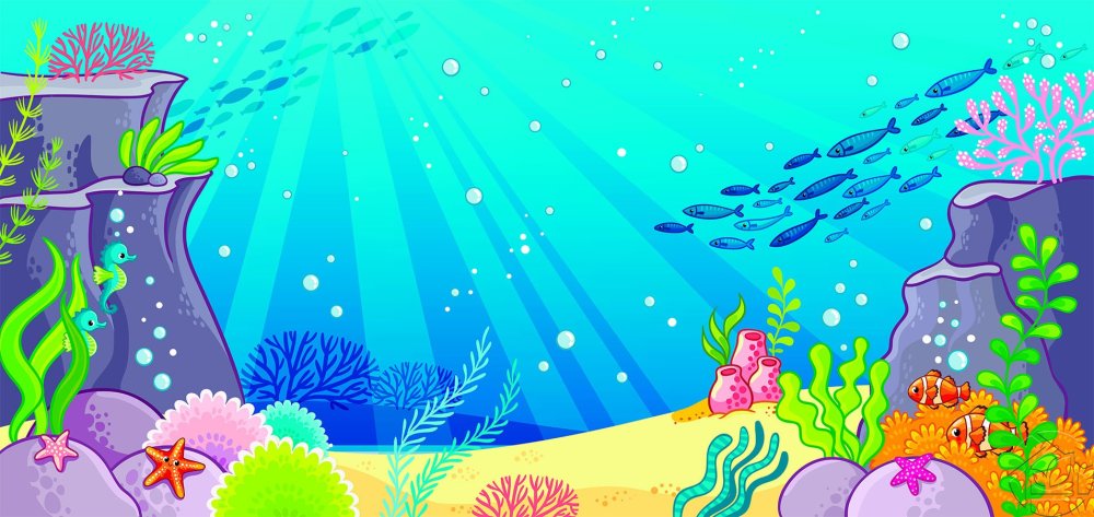 Фон аквариум для детей