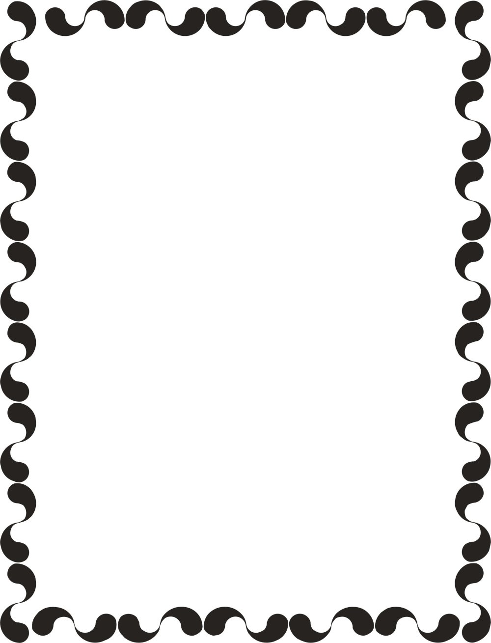 Рамка черно белая