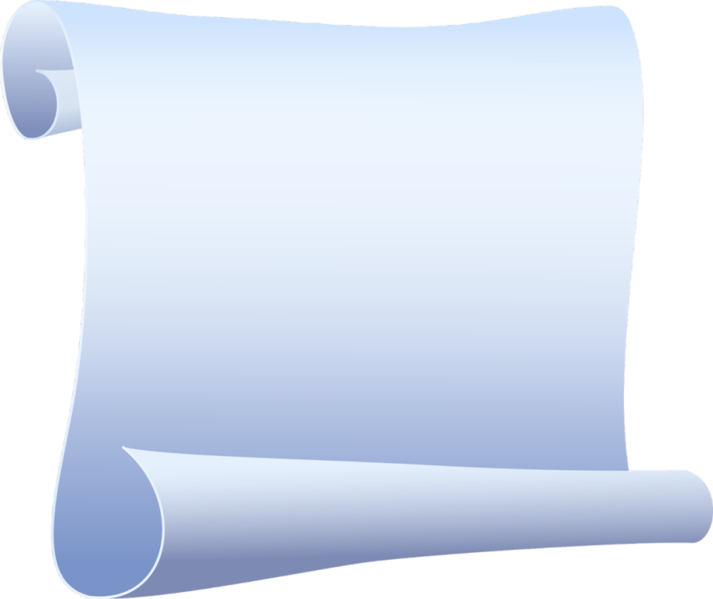 Свиток рисунок на прозрачном фоне