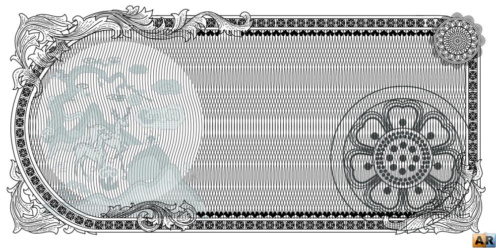 Сетка гильош купюры