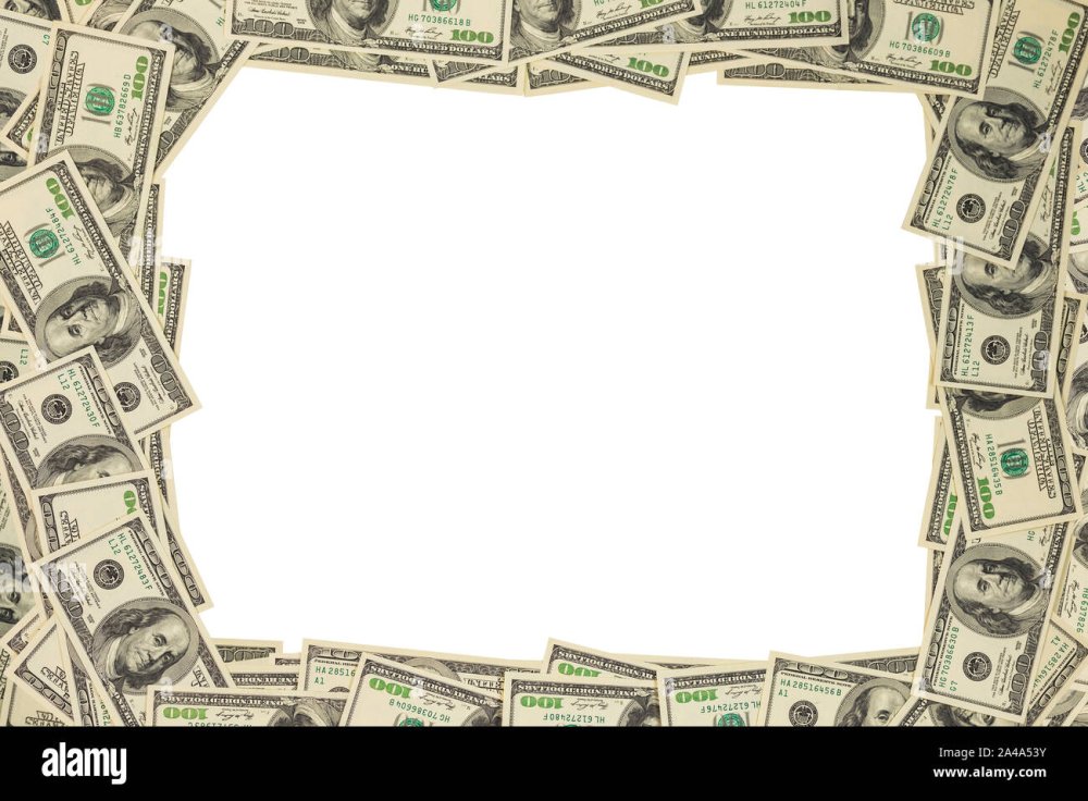 Доллар в рамке