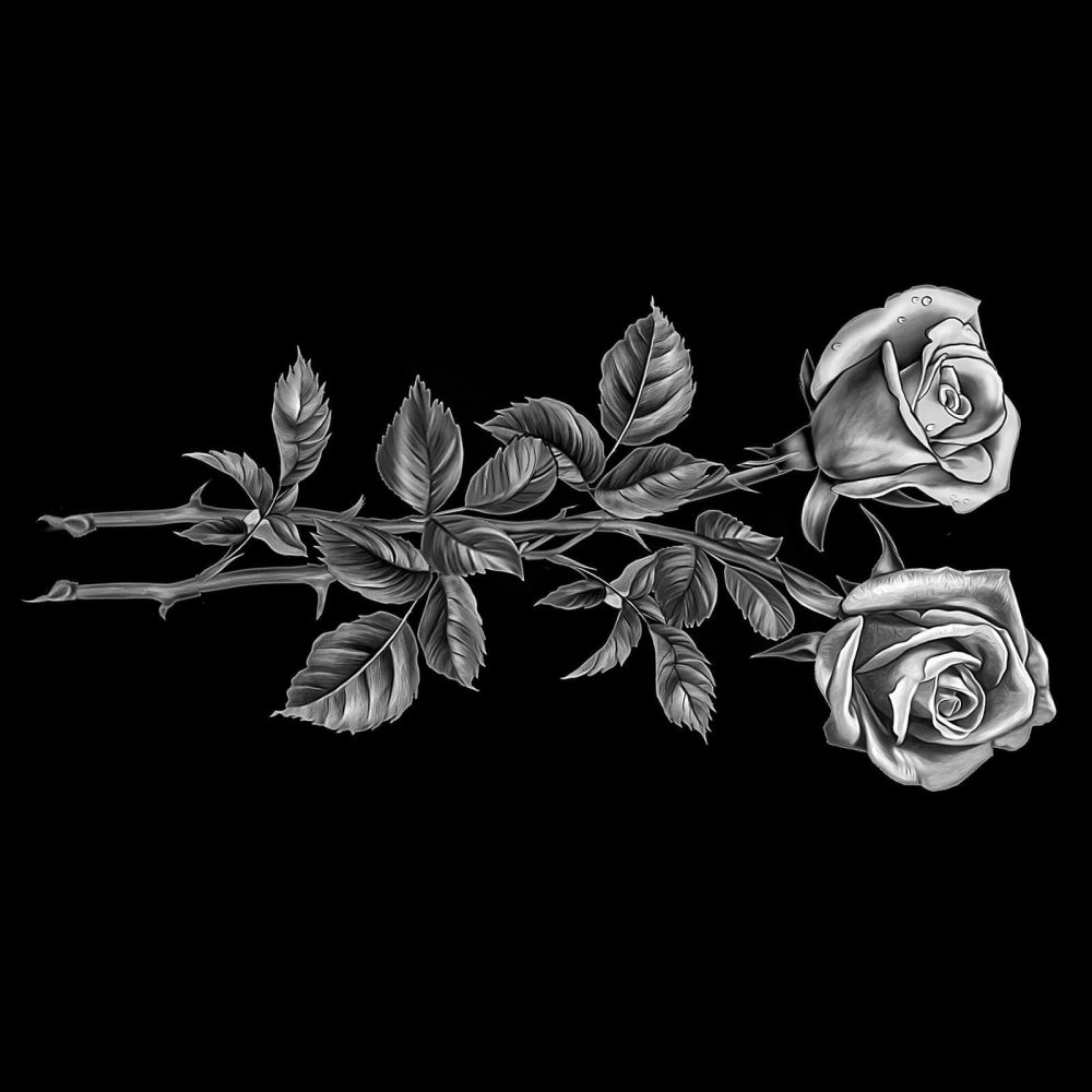 Гвоздики на граните гравировка