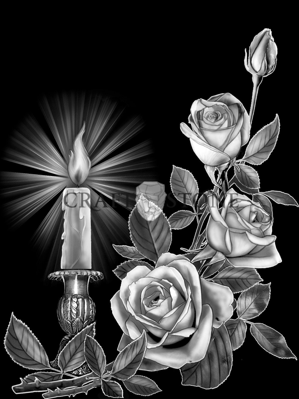 Тюльпаны для гравировки на памятниках