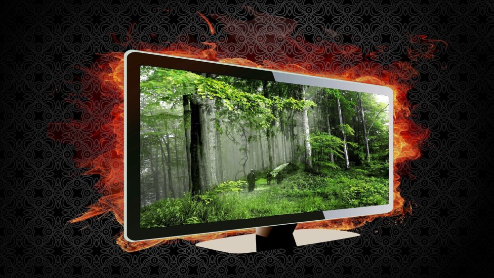 Телевизор на природе