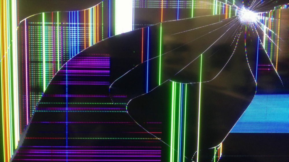 Фон разбитый экран