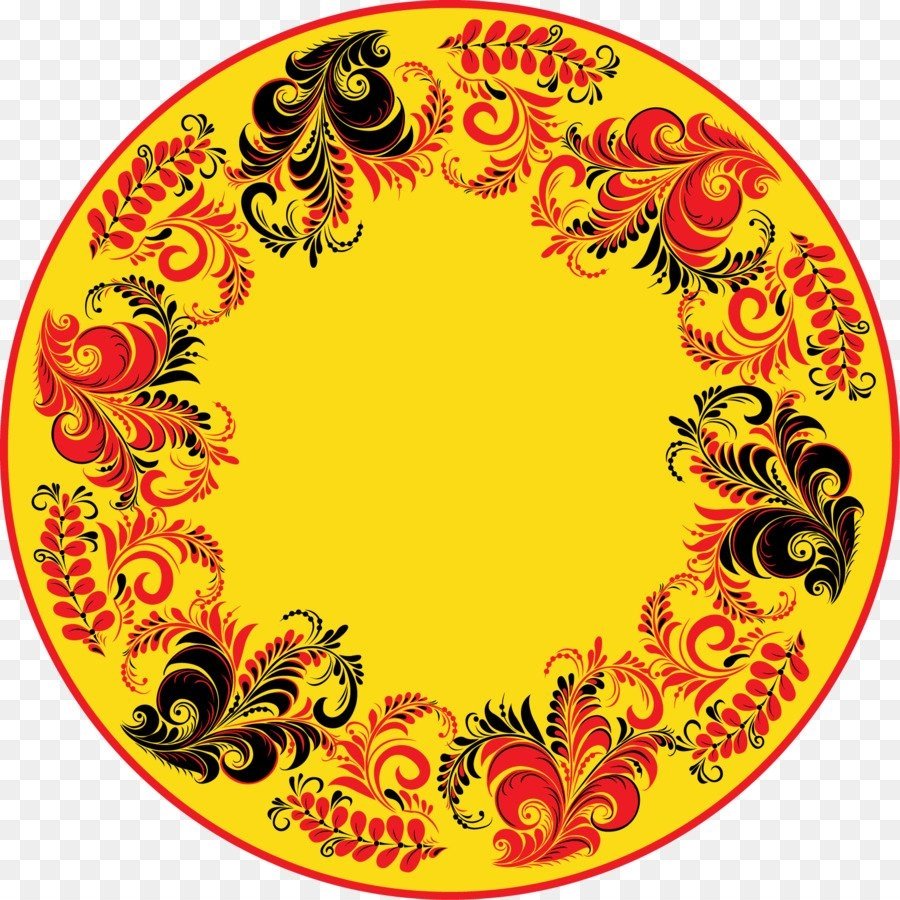 Русский узор в круге