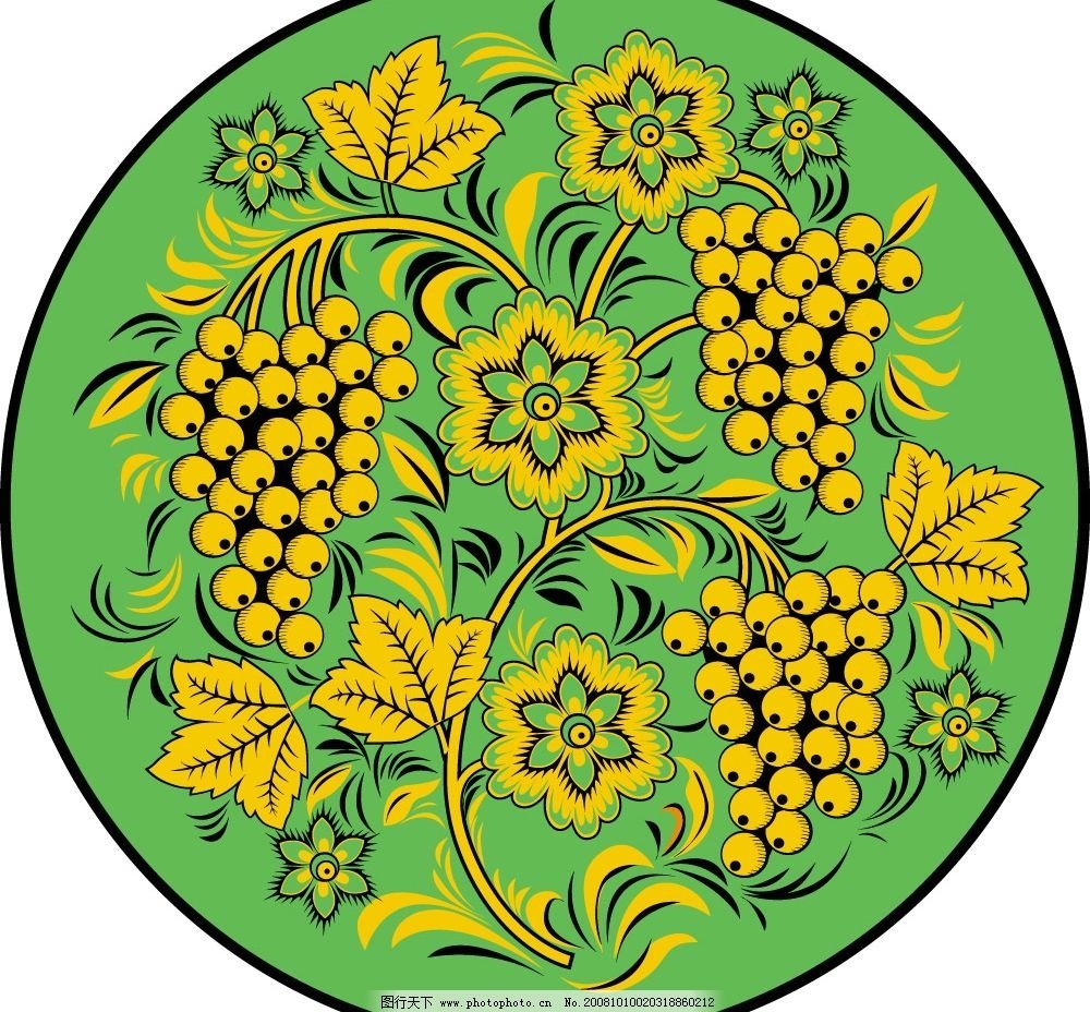 Хохлома рисунок карандашом