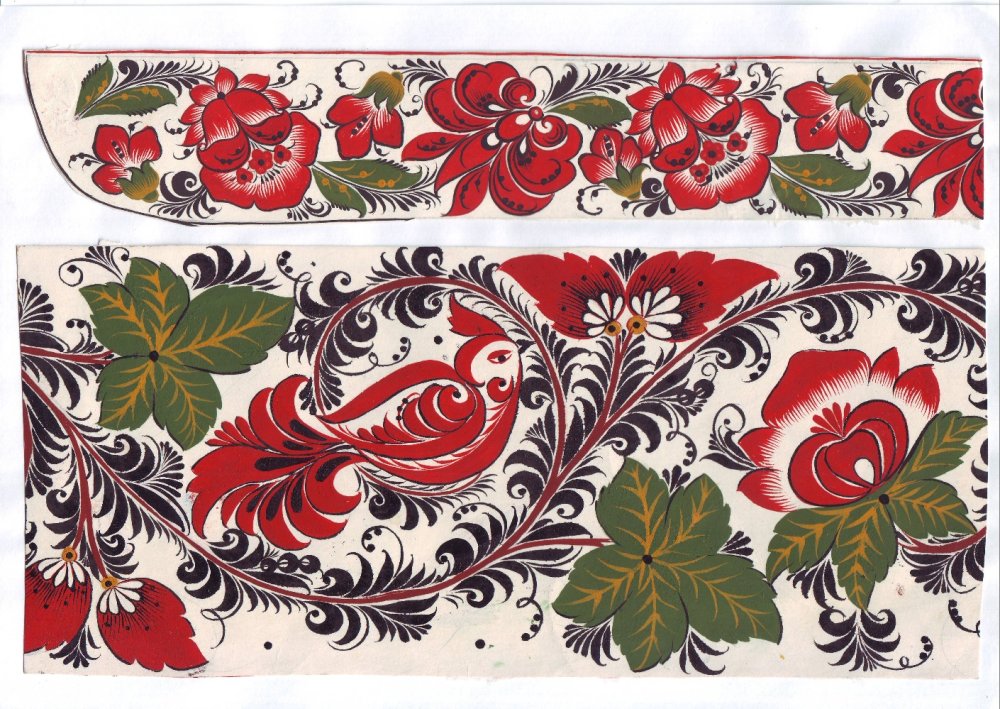 Городецкая Хохломская Семеновская роспись