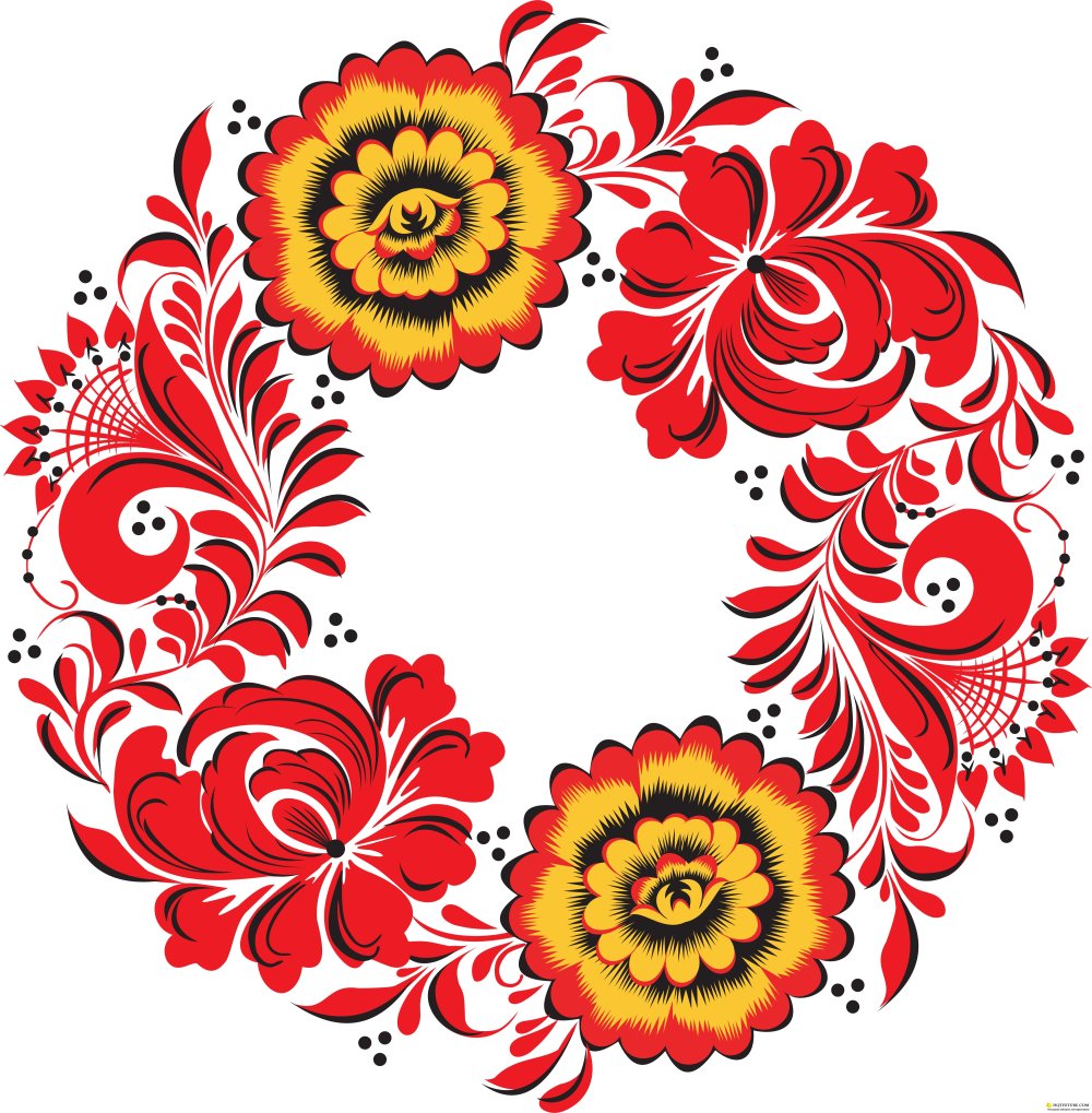 Русские народные росписи Хохломская