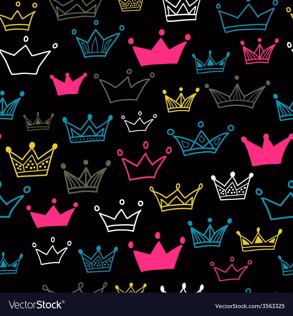 Череп с короной на черном фоне