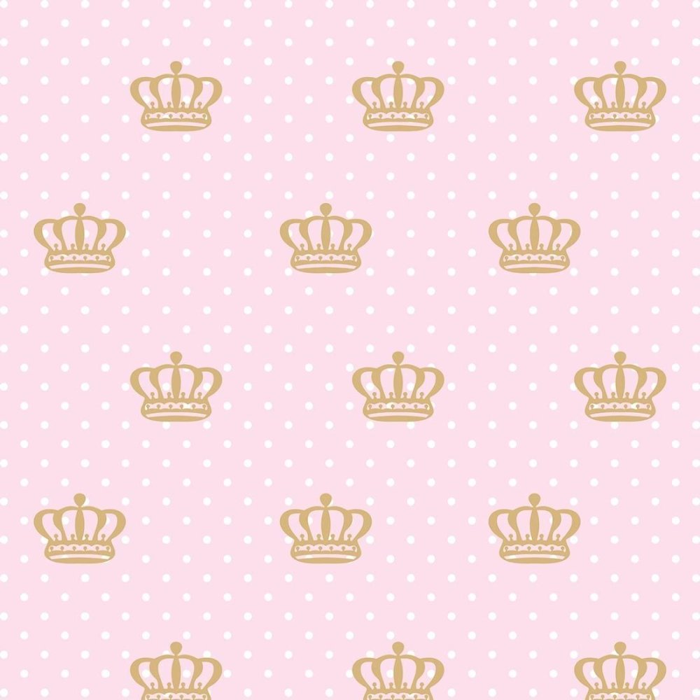 Корона на розовом фоне