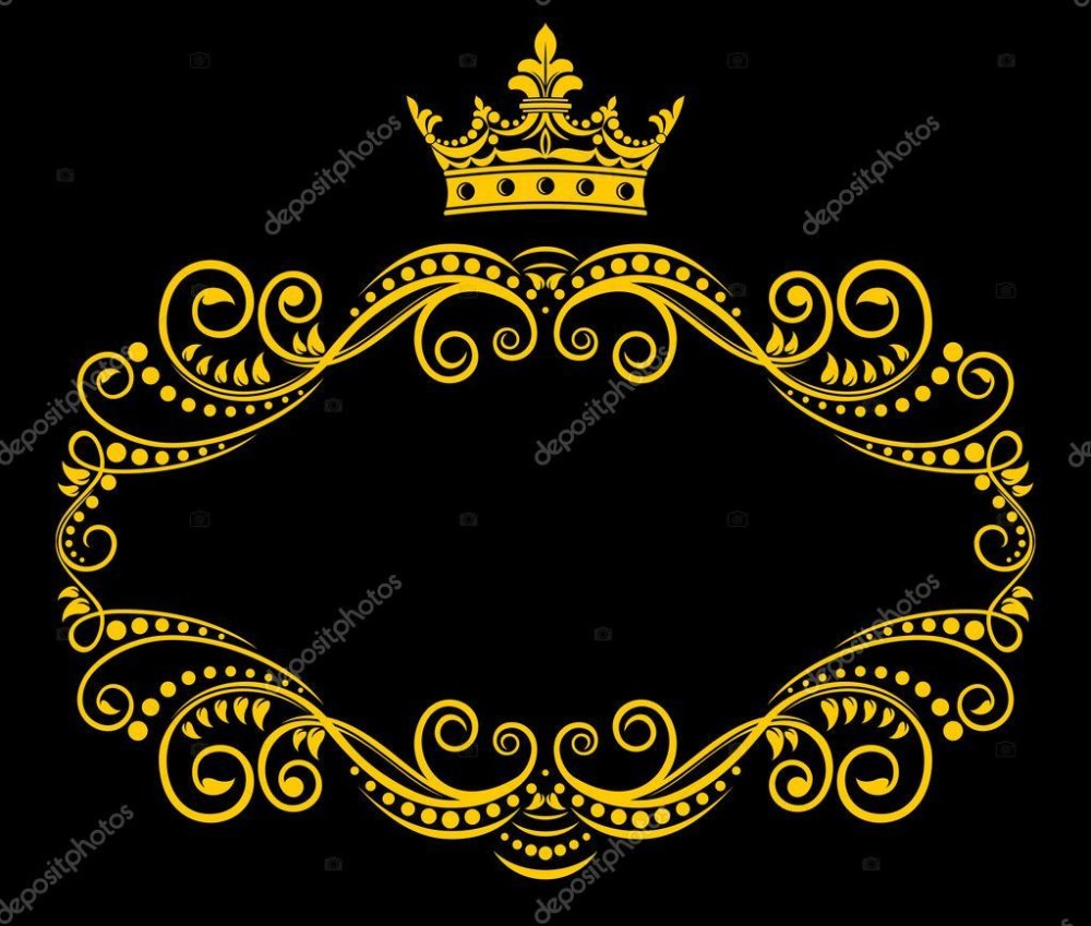 Корона на розовом фоне