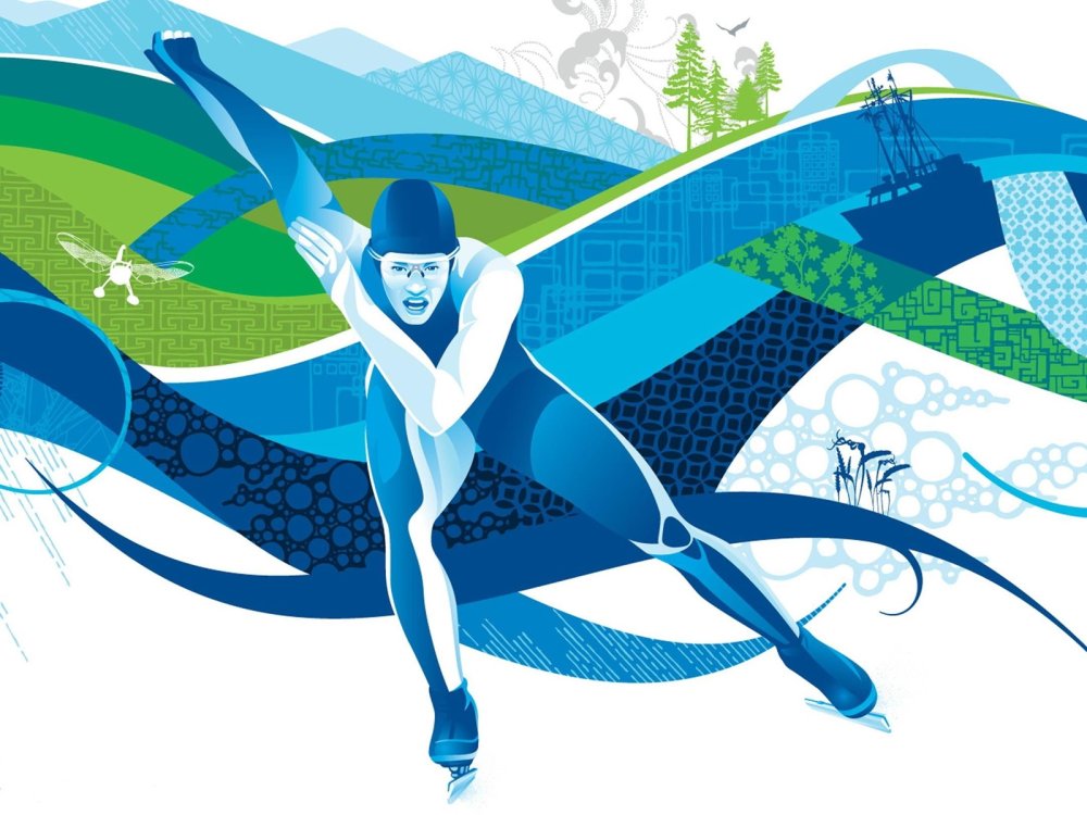 Конькобежный спорт символ