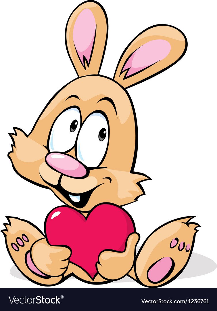 Милые мультяшные кролики