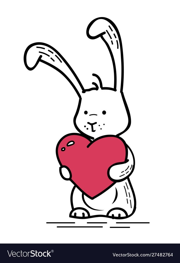 Милые зайчик девочка и мальчик