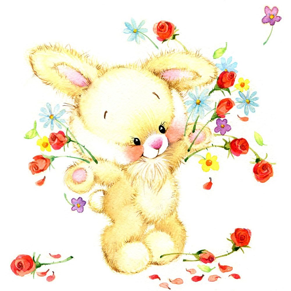 Фон с зайками