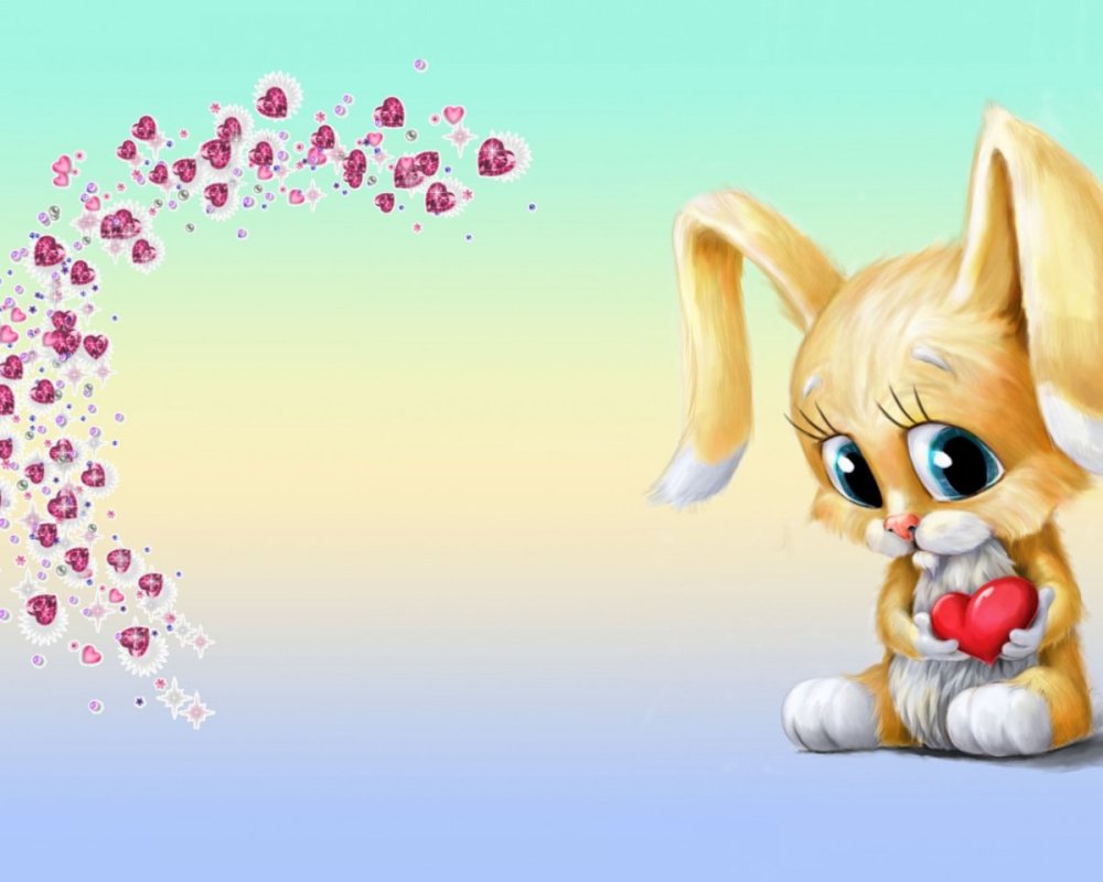 Зайка с сердечком