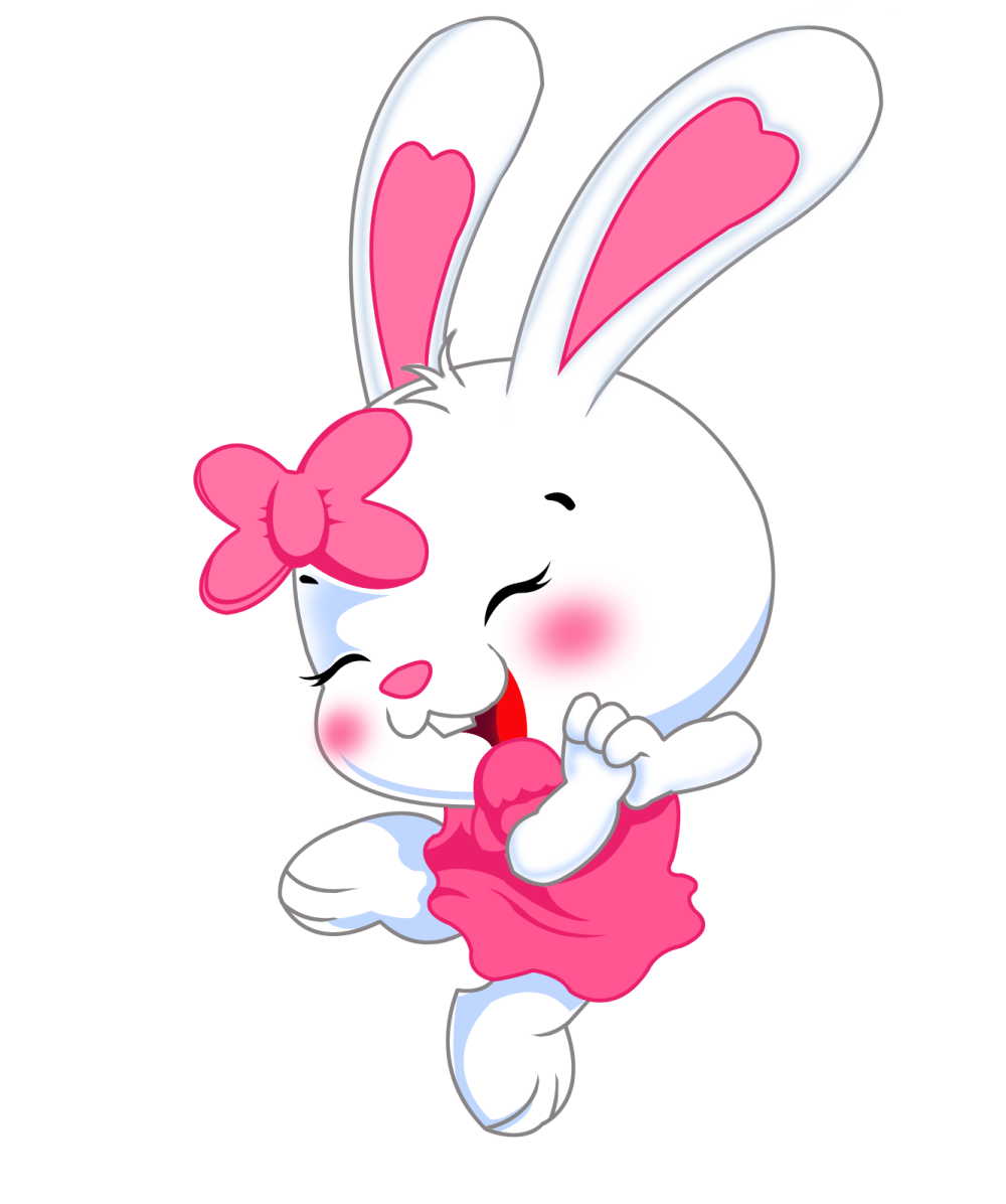 Стикер Зайка с сердечком