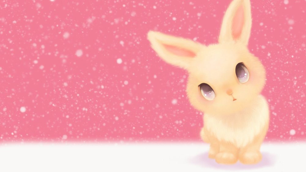 Стикер Зайка с сердечком