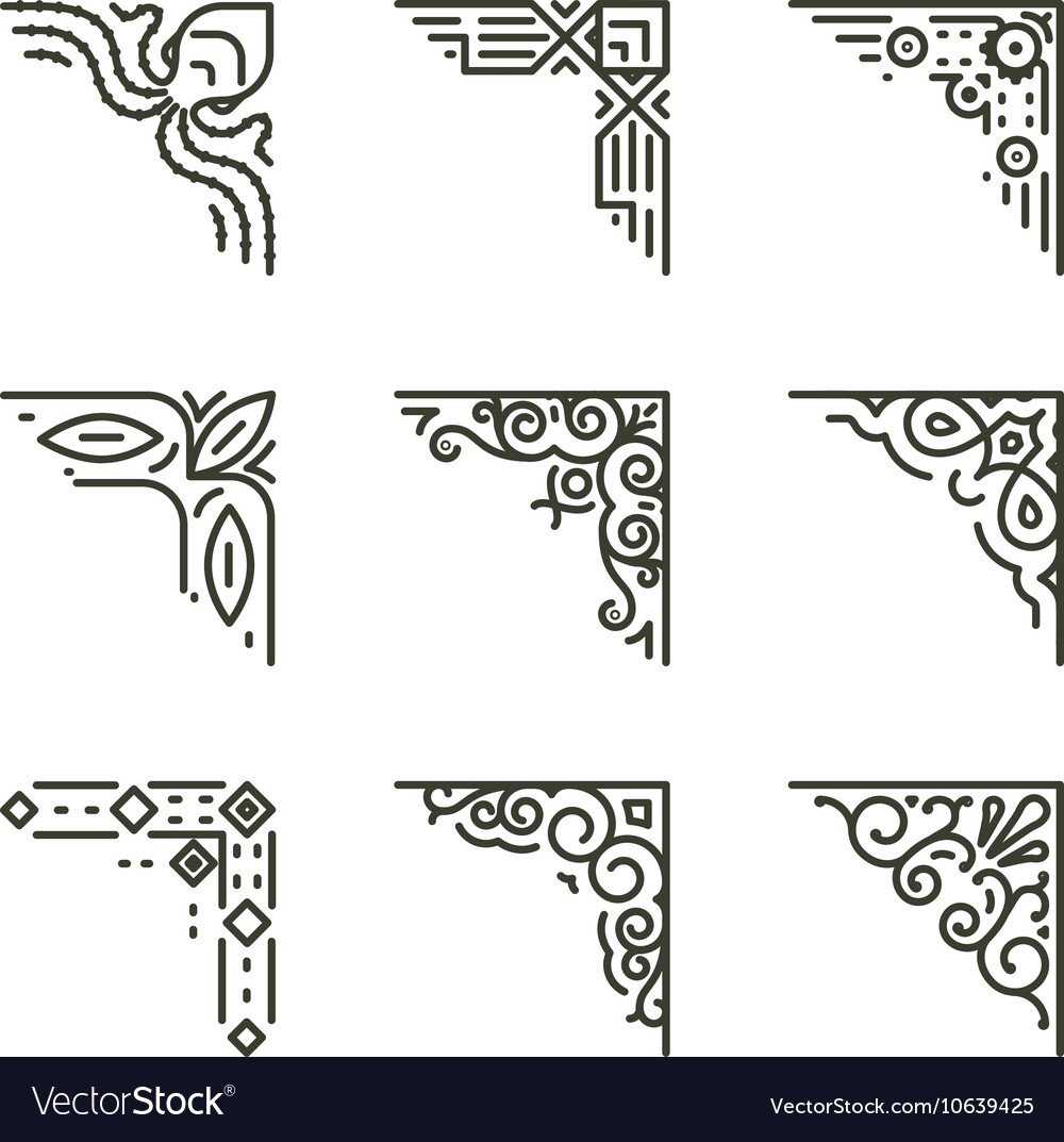 Угловой узор